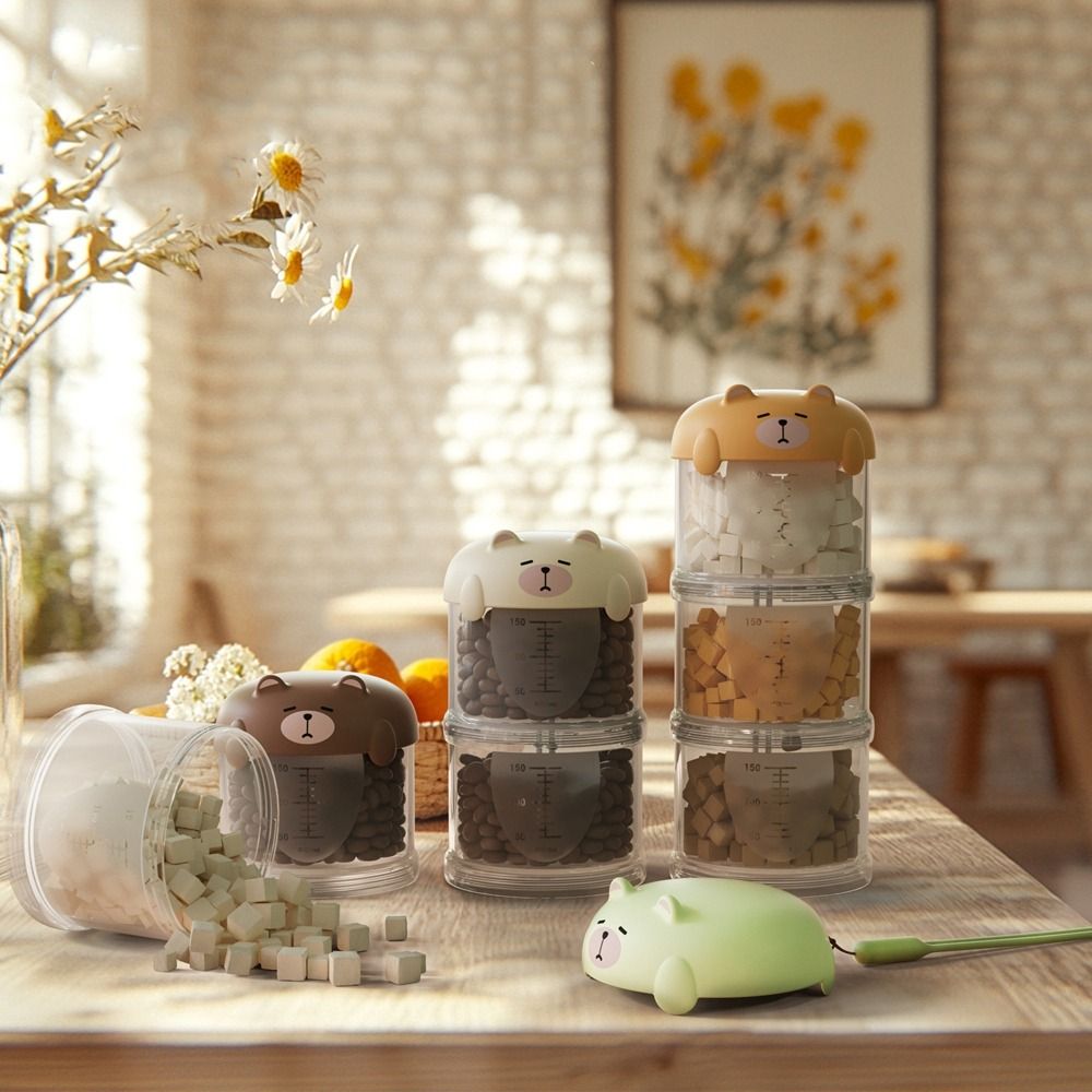 Food Storage Pet - صندوق طعام عملي متعدد الطبقات للقطط