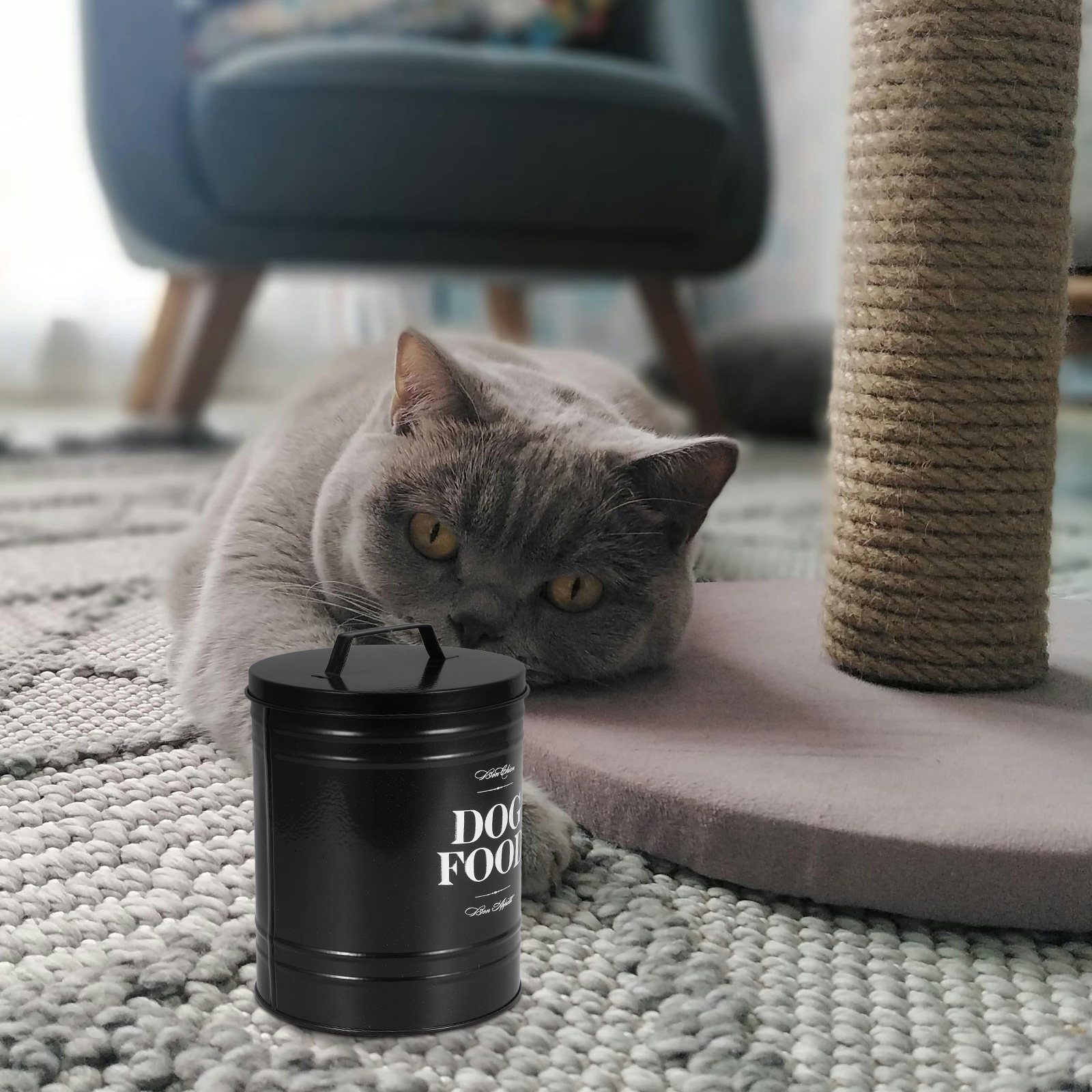 Food Storage Pet - حاوية تخزين طعام الحيوانات الأليفة سعة