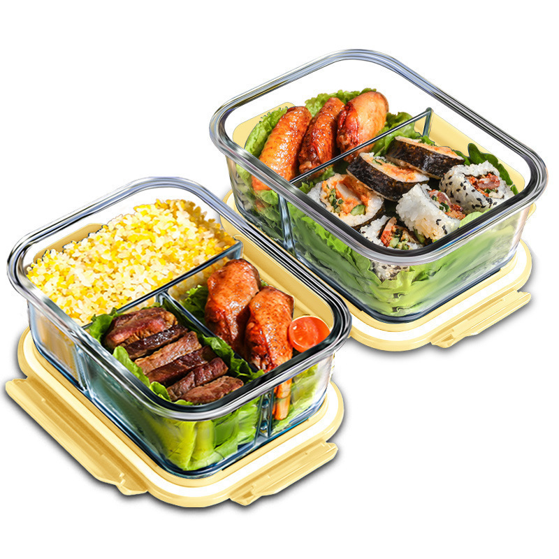 Food Storage Containers Glass - صندوق زجاجي لحفظ الطعام، مصنوع من