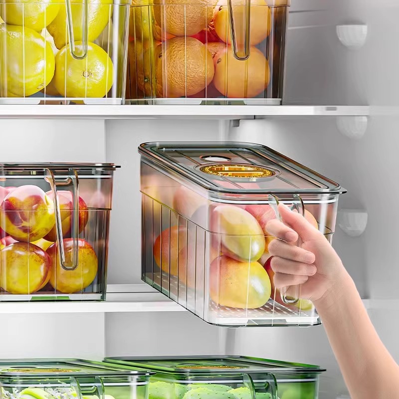 Food Storage Square Containers - صندوق تخزين فرز الثلاجة والبيض والفواكه