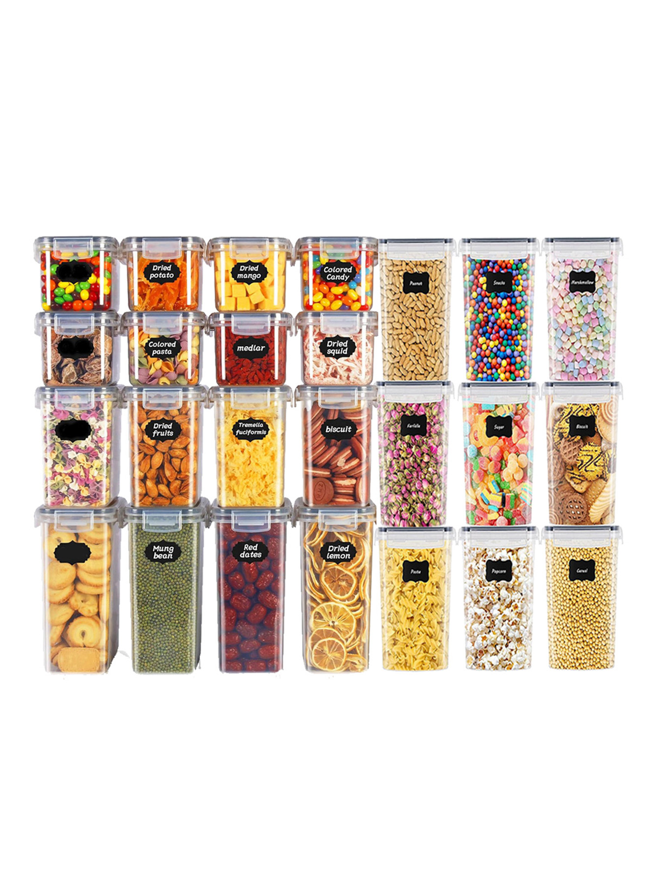 Food Storage Order - 48 قطعة، حاويات تخزين طعام محكمة