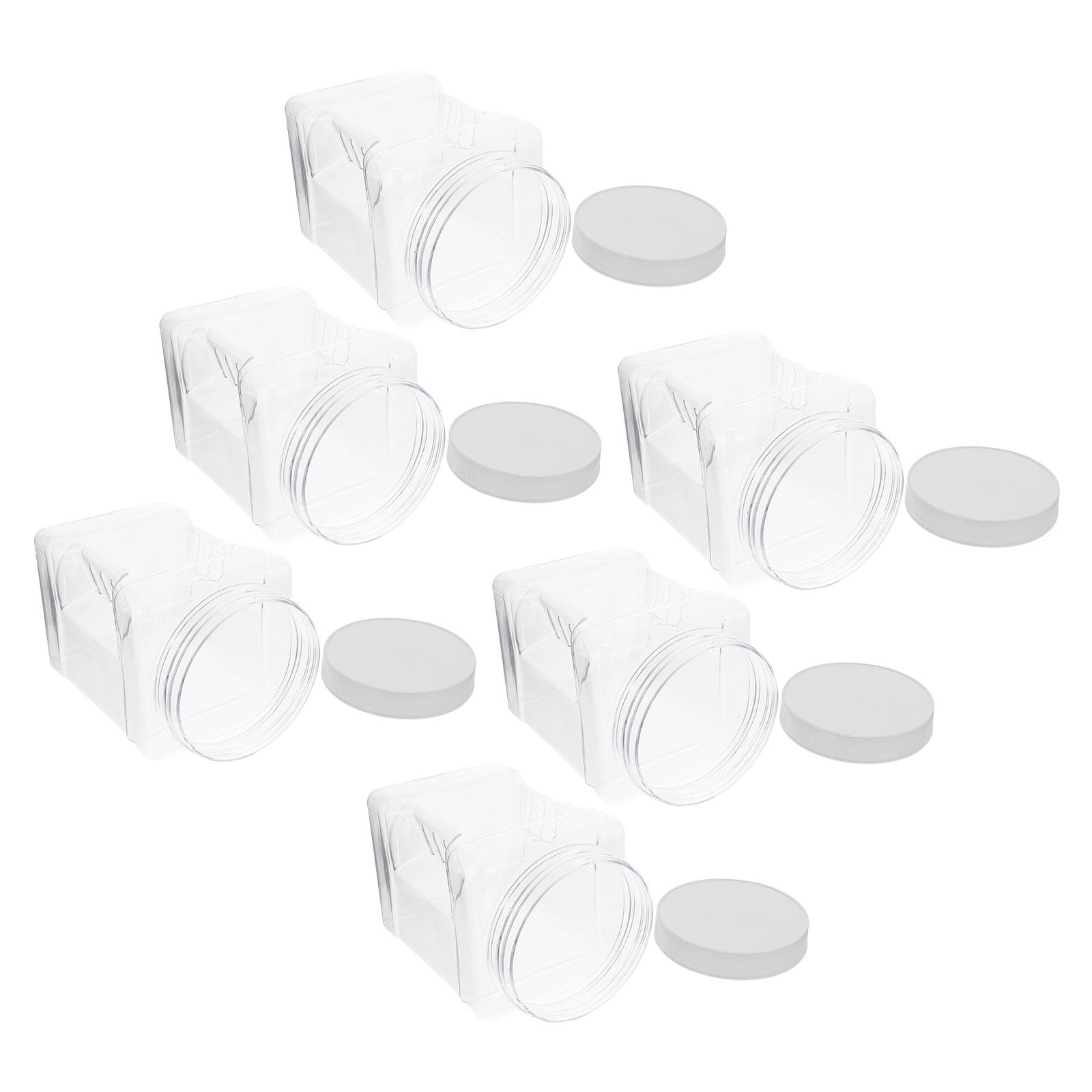 6 قطع من الحاويات البلاستيكية  - مراجعة Food Storage Square Containers وسعره