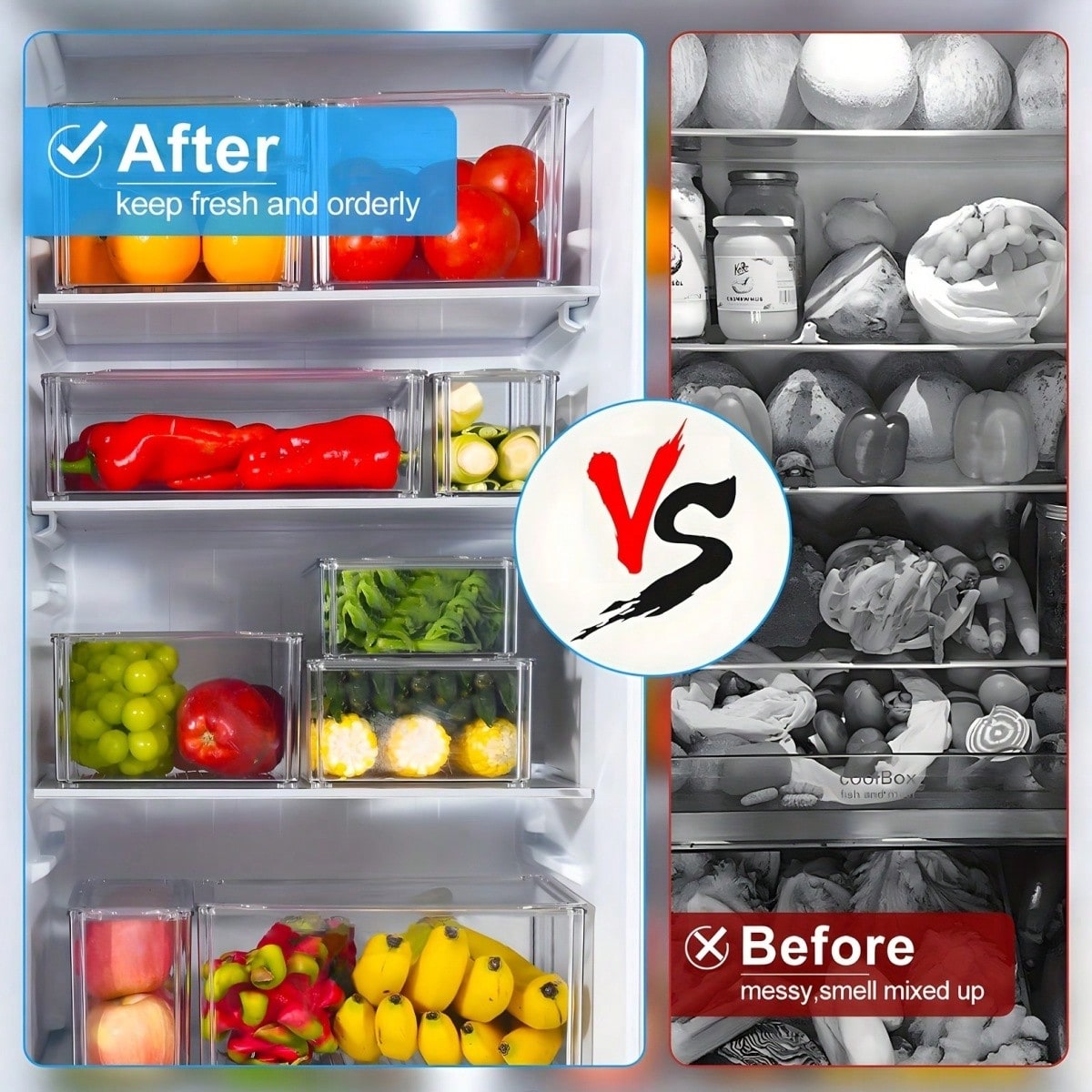 7/14 قطعة من صناديق تنظيم الثل - مراجعة Food Storage Cabinet For Kitchen وسعره