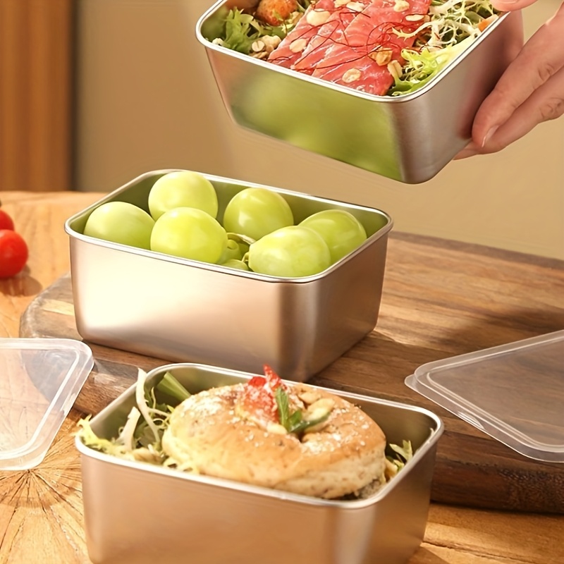 3/6 قطع من أوعية تخزين الطعام  - مراجعة Food Storage Square Containers وسعره