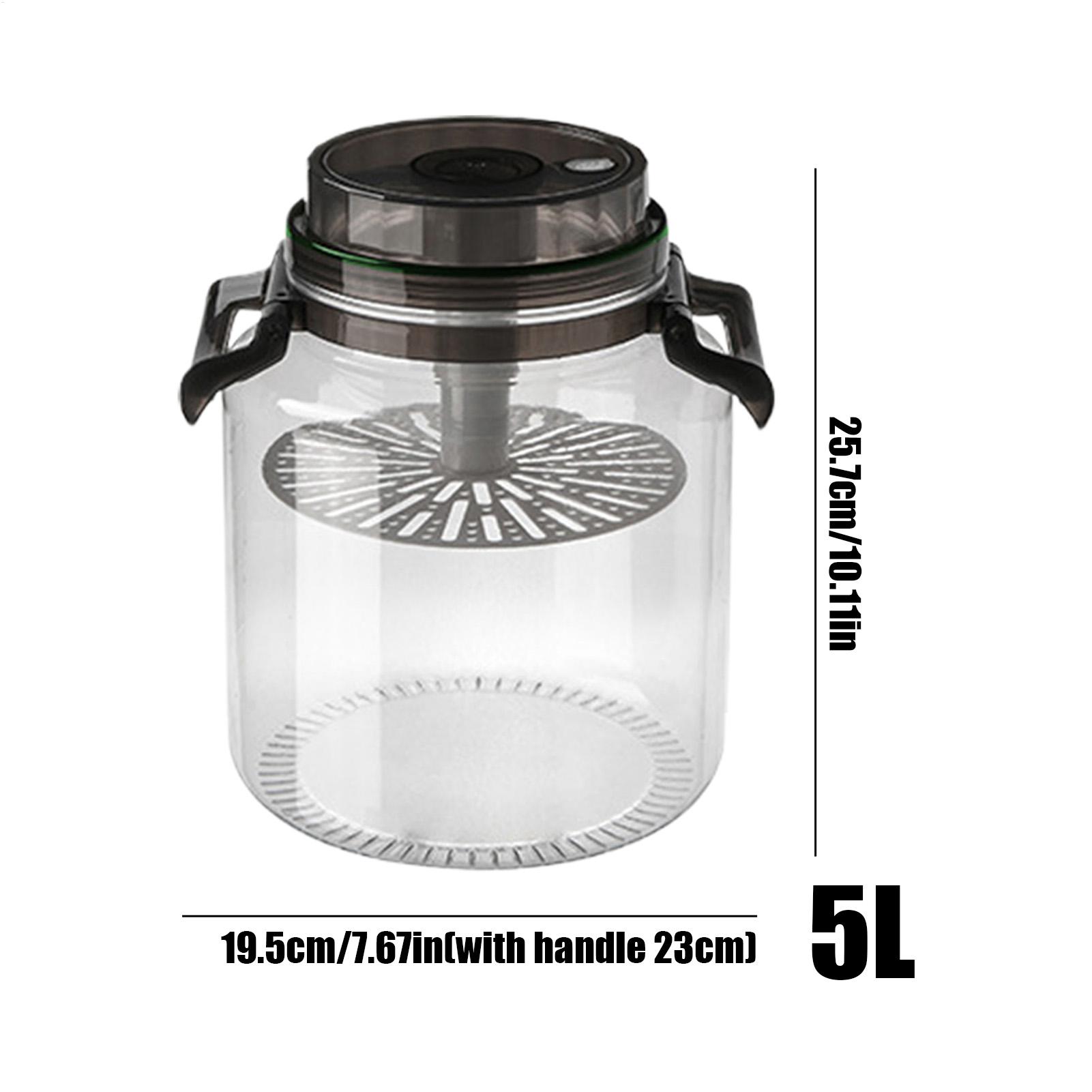 برطمانات مخلل دائرية سعة 5 لتر - مراجعة Food Storage Lidl وسعره