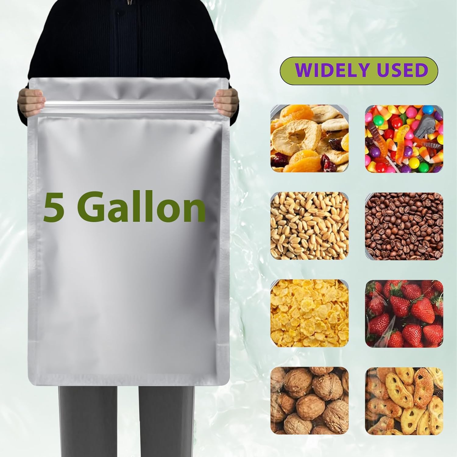 10 عبوات من أكياس الميلار سعة  - مراجعة Food Storage For Long Term وسعره