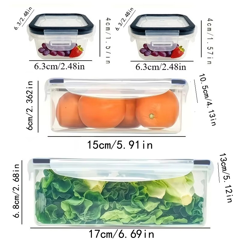 مجموعة من 8 قطع تشمل 4 حاويات  - مراجعة Food Storage Cabinet For Kitchen وسعره
