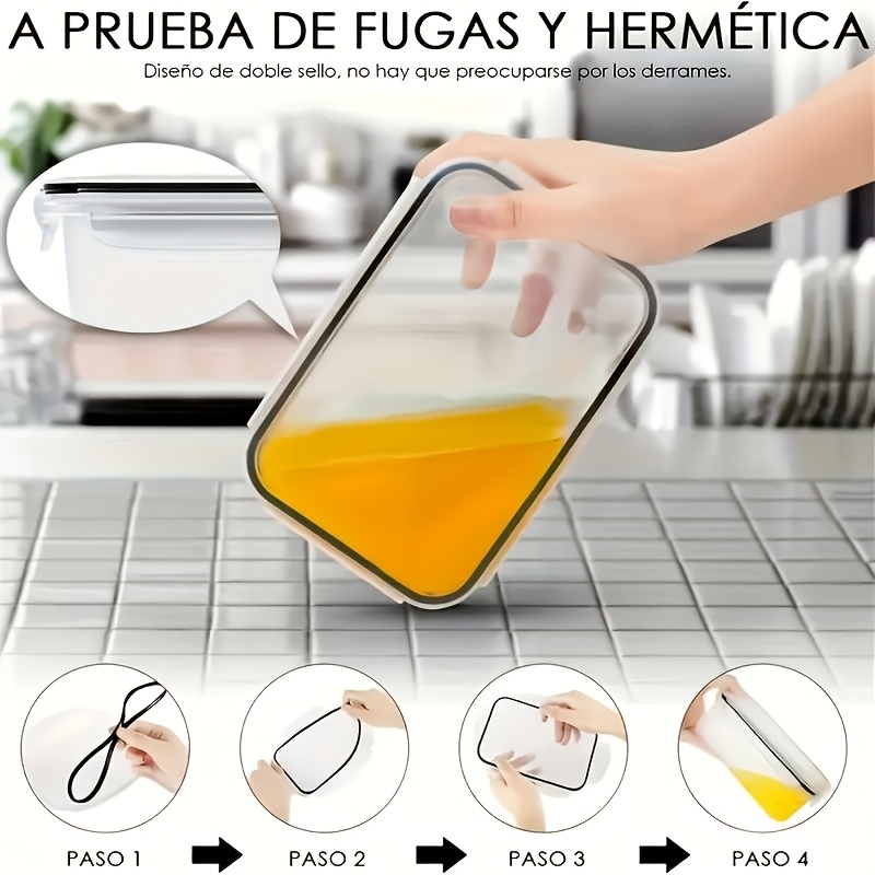 مجموعة من 8 قطع تشمل 4 حاويات  - مراجعة Food Storage Cabinet For Kitchen وسعره