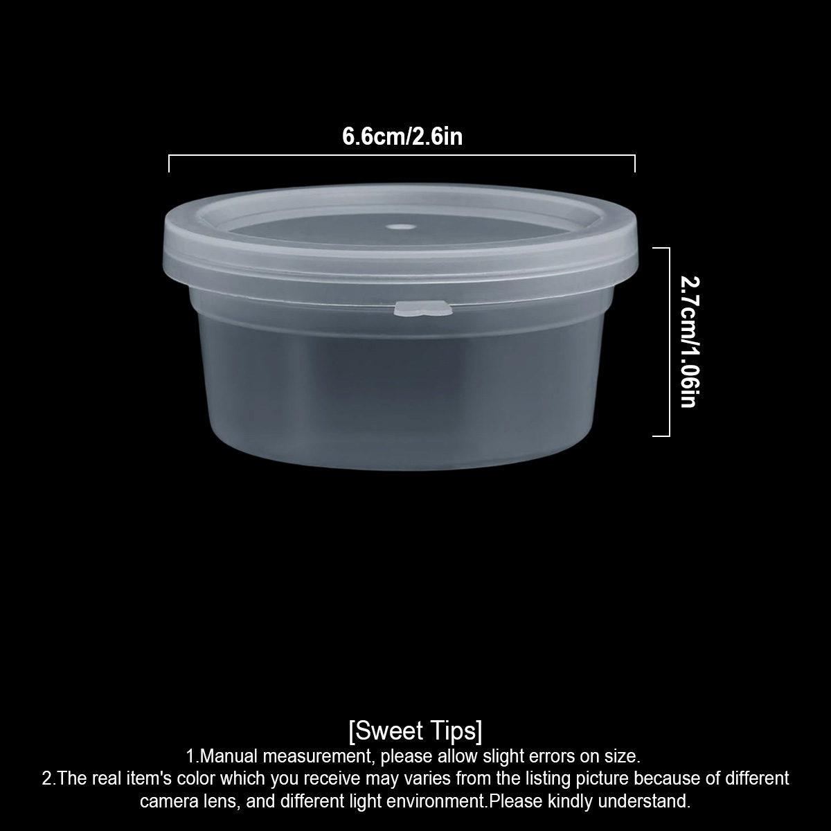 عبوات صغيرة للسلايم مع أغطية،  - مراجعة Food Storage Order وسعره
