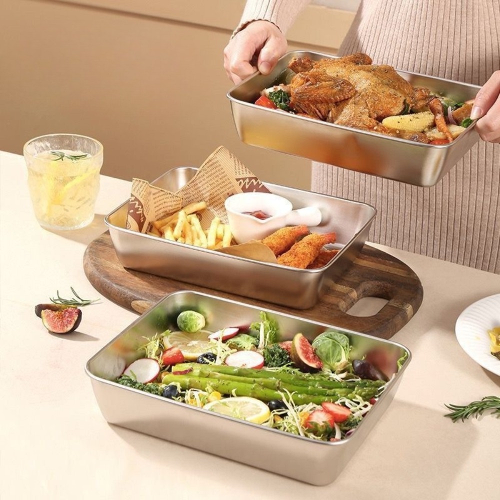 صينية تقديم من الفولاذ المقاوم - مراجعة Food Storage Order وسعره