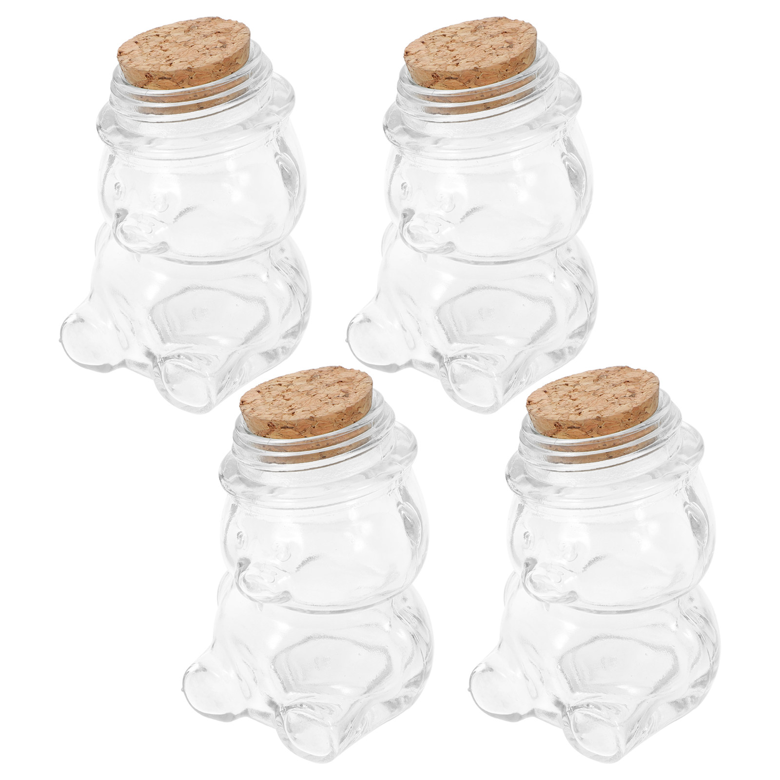 طقم من 4 أوعية زجاجية شفافة مح - مراجعة Food Storage Containers Glass وسعره