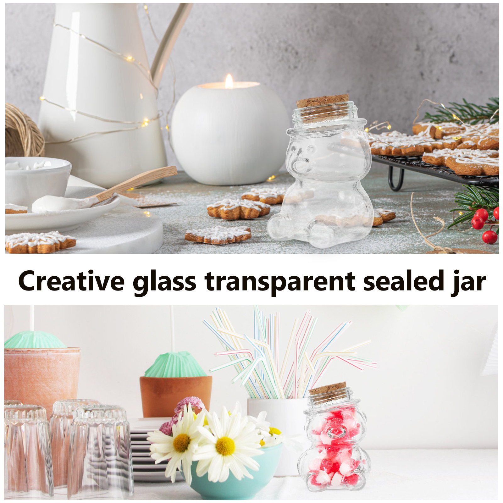 طقم من 4 أوعية زجاجية شفافة مح - مراجعة Food Storage Containers Glass وسعره