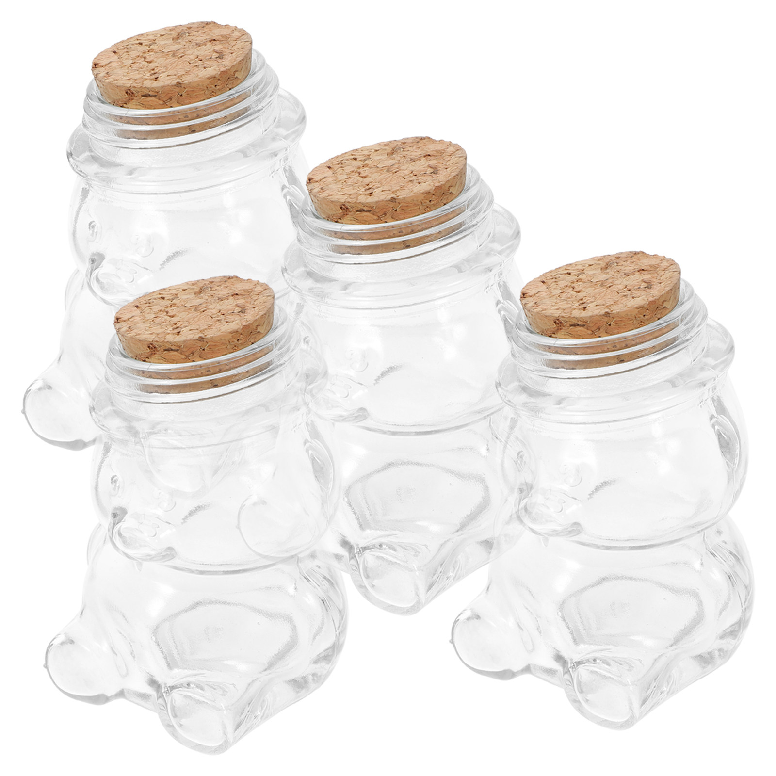 طقم من 4 أوعية زجاجية شفافة مح - مراجعة Food Storage Containers Glass وسعره